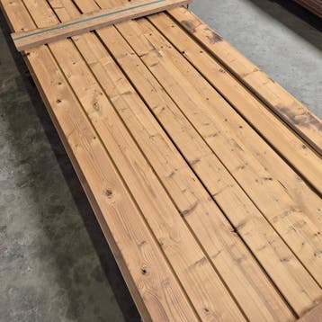 Partij Thermo vuren channelsiding 4800x140-130x19mm, Ophalen of Verzenden, Nieuw