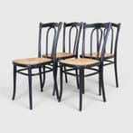 4x antieke Thonet bistrostoel No.56 jaren 20/30 zwart, Nieuw