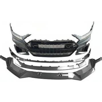 Voorbumper Audi A7 C8 4K8 2019-.. RS7 Look Zwart/Carbon Look, Auto-onderdelen, Ophalen of Verzenden, Nieuw