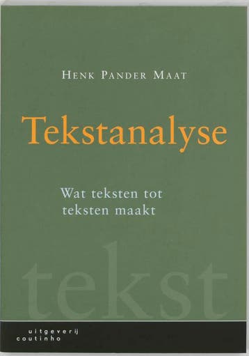Tekstanalyse 9789062833078 H. Pander Maat, Verzenden, Gelezen, H. Pander Maat