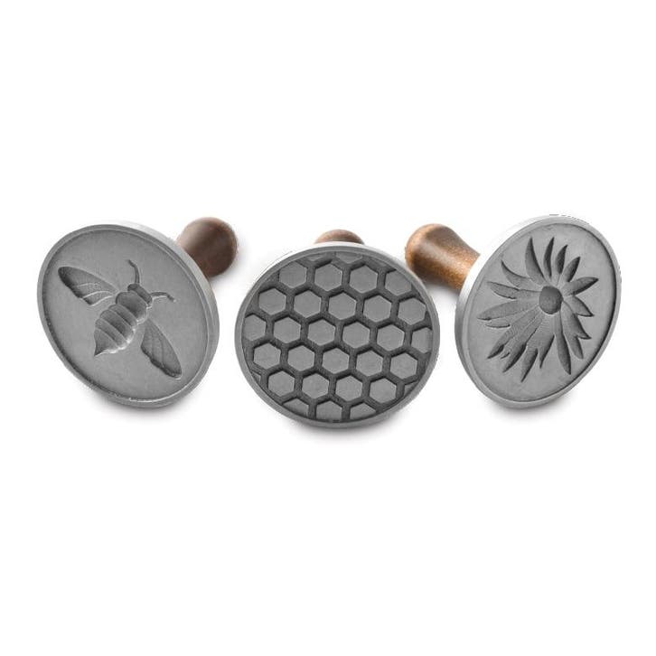 Nordic Ware Koekjesstempel Honey Bees Set/3, Hobby en Vrije tijd, Taarten en Cupcakes maken, Nieuw, Verzenden