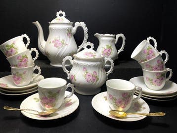 Limoges, XIX eme - Koffieservies - Porselein