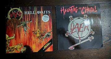 Slayer - Haunting the Chapel (12 EP) / Hell Awaits (Double, Nieuw in verpakking