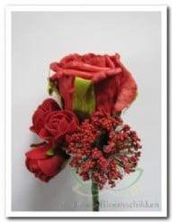 Corsage Roos Rood CPR114 Maatwerk, Ophalen of Verzenden, Nieuw