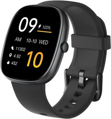 Android & iOS Smartwatch | 35% Korting - Zo Goed Als Nieuw, Zwart, Nieuw, Ophalen of Verzenden, Stappen