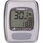 Union Fietscomputer met 5 functies - bedraad - zilver - w..., Ophalen of Verzenden, Nieuw