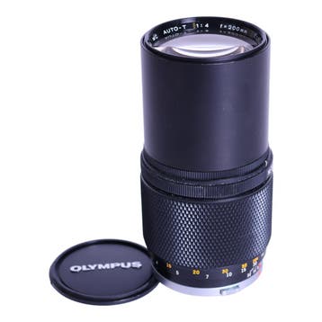 Telelens 200mm f/4 Lens voor Olympus OM, Verzenden, Zo goed als nieuw
