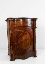 Meuble dappui - Mahonie, Marmer, Verguld brons,, Antiek en Kunst