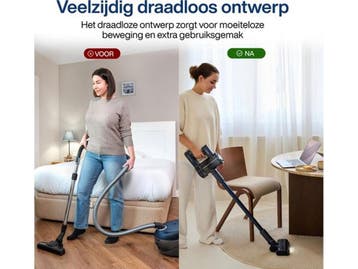 Samako CleanDetect Lite - Draadloze stofzuiger - 200W 22kPa, Verzenden, Zo goed als nieuw