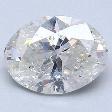 1 pcs Diamant (Natuurlijk) - 1.19 ct - Ovaal - I - SI2 -, Nieuw