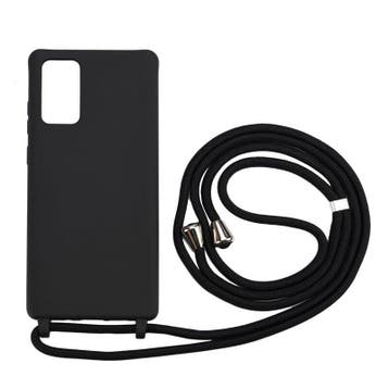 Galaxy Note 10 Plus Crossbody TPU Hoesje met Koord Zwart, Ophalen of Verzenden, Nieuw