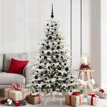vidaXL Kerstbal Set 120 st 300 LEDs Warmwit Ø 6 cm, Verzenden, Nieuw