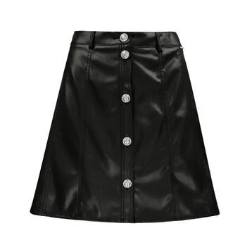 Liu Jo • zwarte faux leather rok • 42 (IT48), Verzenden, Liu Jo, Zwart, Maat 42/44 (L)