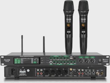 FULODE AX-666 Dubbel Draadloos Microfoon Systeem met Digital, Verzenden, Nieuw