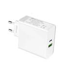DrPhone XPC2 65 Watt Power Oplader – 2 Poorten PD 3.0 Snel L, Telecommunicatie, Verzenden, Nieuw