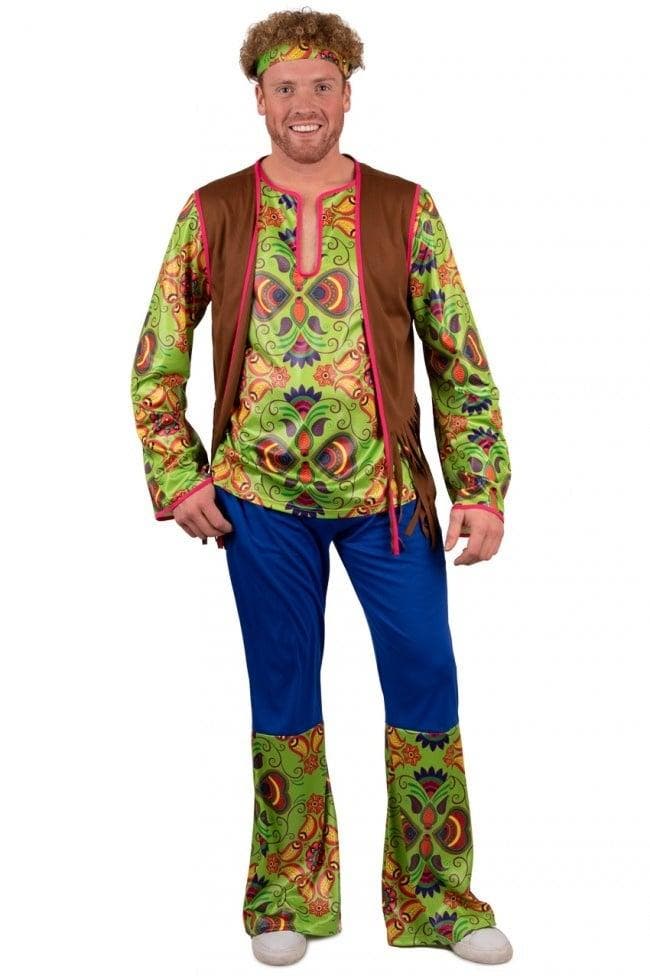 Hippie man Kostuum Cornelis, Kleding | Heren, Carnavalskleding en Feestkleding, Nieuw, Ophalen of Verzenden