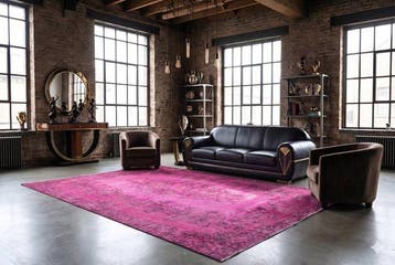 Roze designer vintage - Vloerkleed - 280 cm - 175 cm - met, Nieuw