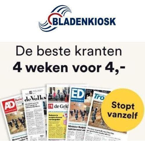 De krant 4, 6 of 8 weken voor 8 euro (stopt vanzelf), Boeken, Romans, Nieuw, Nederland, Verzenden
