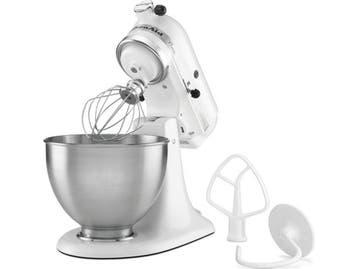 KitchenAid 5K45SSEWH - Keukenmachine - 10 snelheden - Wit, Witgoed en Apparatuur, Verzenden, Nieuw