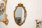 Spiegel- Ovale decoraties in schelpvorm (rocaille) - Hout,, Antiek en Kunst, Curiosa en Brocante
