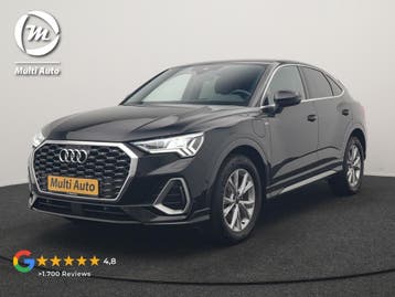 Zakelijke Lease |  Audi Q3 Sportback 45 TFSI e 2x S Line PHE, Automaat, Gebruikt, Zwart, Dealer onderhouden