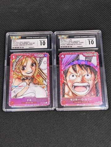 One Piece Card Game - 2 Graded card - One Piece - Monkey D., Nieuw