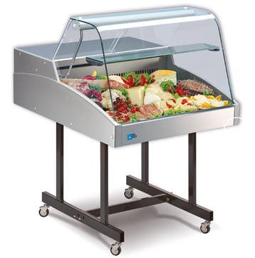 Showroommodel Tecfrigo koelvitrine Super 750, Ophalen, Gebruikt, Koelen en Vriezen