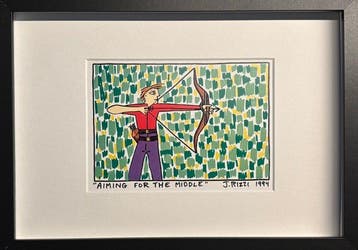 James Rizzi (1950-2011) - Aiming for the Middle