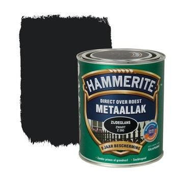 Hammerite Metaallak Zwart Z260 Zijdeglans 750 ml, Doe-het-zelf en Verbouw, Verf, Beits en Lak, Ophalen of Verzenden, Nieuw