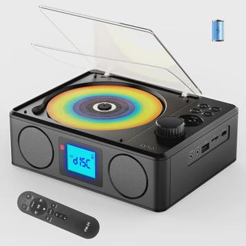 Draagbare CD-speler met Bluetooth, FM Radio, Afstandsbedieni, Audio, Tv en Foto, Verzenden, Nieuw