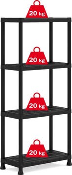 Keter Kunststof Stellingkast Plus - Opbergrek - 60x30x135cm, Ophalen of Verzenden, Nieuw