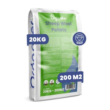 Schapenwol Pellets Organische Meststof (20 kg – voor 200 m2), Tuin en Terras, Verzenden, Mest