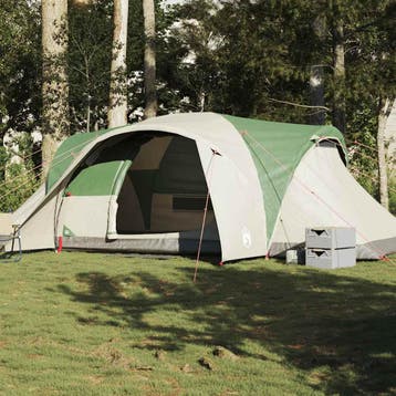 vidaXL Koepeltent 6-persoons waterdicht groen, Verzenden, Nieuw, Tot en met 2
