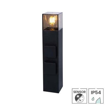 Buitenstopcontact op zuil Oslo | Schemersensor | E27 fitting, Verzenden, Nieuw