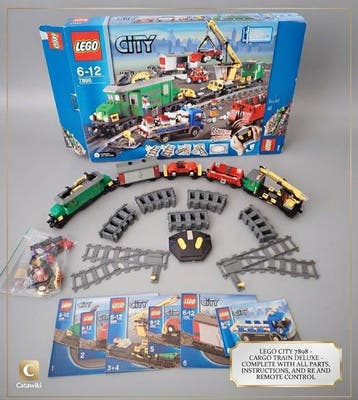 Lego Set - 7898 - City - LEGO City 7898 - Treno Merci Deluxe, Nieuw