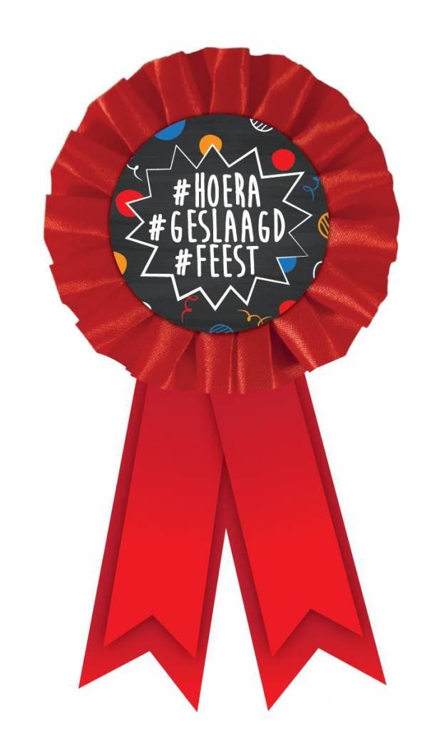 Rozet Geslaagd, Kleding | Dames, Carnavalskleding en Feestkleding, Nieuw, Ophalen of Verzenden