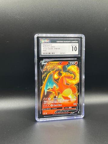 Pokémon - 1 Graded card - Charizard 018/159 - CGC 10 - Sword, Hobby en Vrije tijd, Verzamelkaartspellen | Pokémon, Nieuw