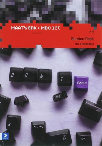 SERVICE DESK 4 / ITIL FOUNDATION, MAATWERK MBO ICT, Boeken, Verzenden, Zo goed als nieuw, F. Gubbels