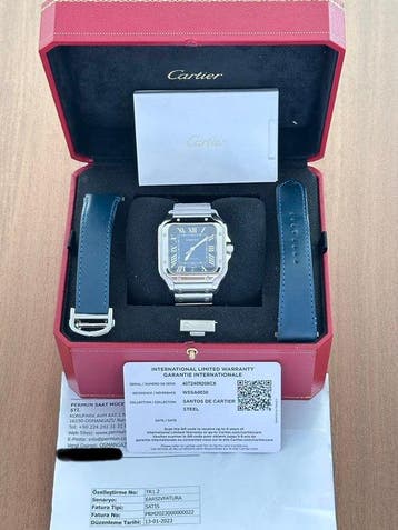 Cartier - Santos de Cartier - 4072/WSSA0030 - Heren - 2023, Nieuw