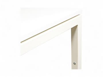 N-poot bureau, 160x80cm, wit, Overige plaatsen, Ophalen of Verzenden, Gebruikt, Stoel