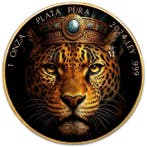 Mexico. 2024 – Libertad Aztec Jaguar 24k Gold Gilded