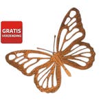 Tuindecoratie metalen vlinder xl 68 cm, Verzenden, Nieuw