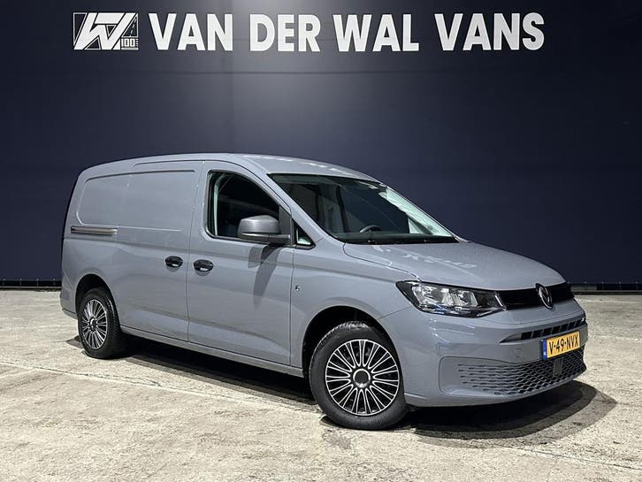 Volkswagen Caddy Cargo Maxi 2.0 TDI 102pk L2H1 Fabrieksgaran, Auto's, Bestelauto's, Dealer onderhouden, Lease, Zwart, Handgeschakeld