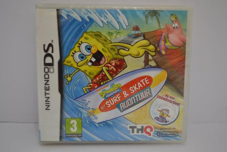 Spongebob Squarepants - Het Surf & Skate Avontuur - SEALED, Spelcomputers en Games, Games | Nintendo 2DS en 3DS, 1 speler, Zo goed als nieuw
