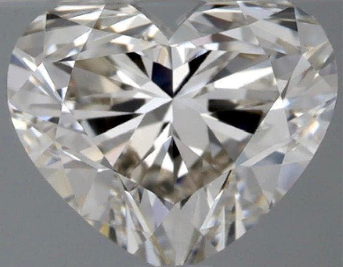 1 pcs Diamant (Natuurlijk) - 0.90 ct - Hart - J - VS1 -, Sieraden, Tassen en Uiterlijk, Edelstenen