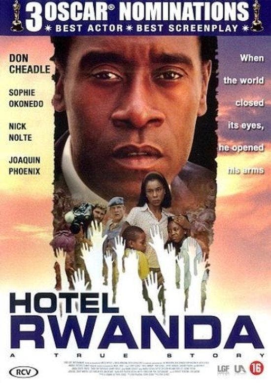 Hotel Rwanda (dvd tweedehands film), Cd's en Dvd's, Dvd's | Actie, Zo goed als nieuw, Ophalen of Verzenden