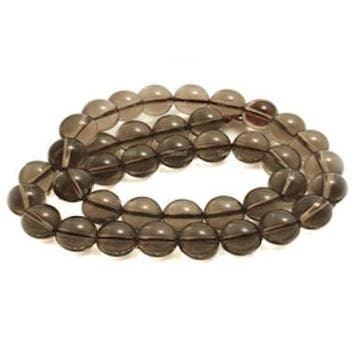 10 x Edelsteen kraal Smoky Topaz 8 mm – gat 1 mm (Kralen), Hobby en Vrije tijd, Kralen en Sieraden maken, Ophalen of Verzenden