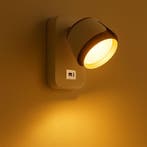 Bedlamp Wit/ Goud | Tulip | USB+C oplaadpoort | GX53 fitting, Ophalen of Verzenden, Nieuw, Modern