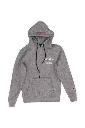 In Gold We Trust Hoodie in maat XS Grijs, Kleding | Heren, Verzenden, Zo goed als nieuw, Overige kleuren, In Gold We Trust
