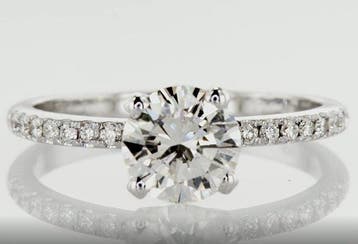 Ring - 14 karaat Witgoud - 1.25ct. tw. Diamant (Natuurlijk), Nieuw